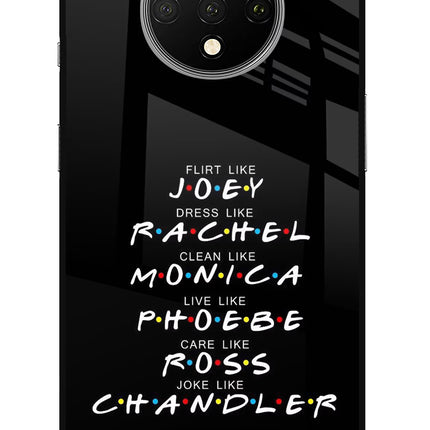 FRIENDS Character Oneplus 7T Glass Case