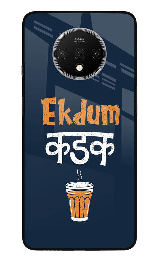 Ekdum Kadak Chai Oneplus 7T Glass Case