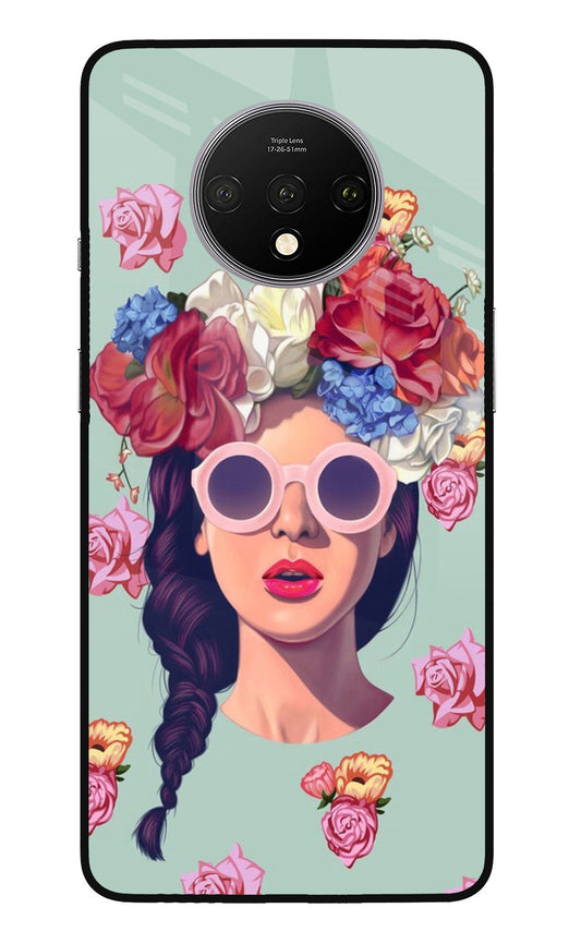 Pretty Girl Oneplus 7T Glass Case