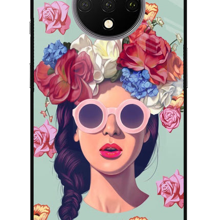 Pretty Girl Oneplus 7T Glass Case