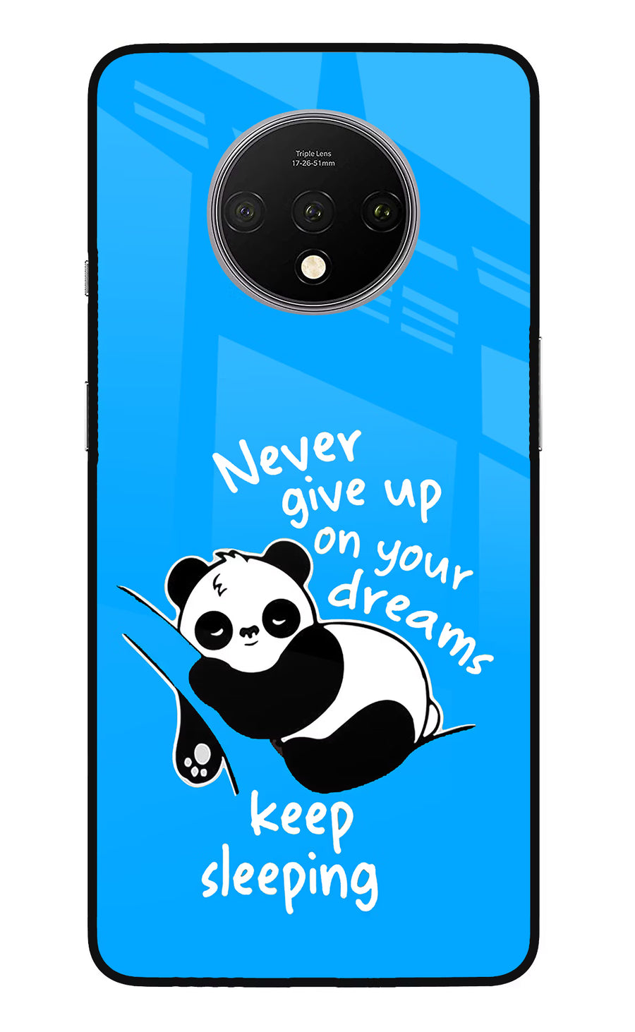 Keep Sleeping Oneplus 7T Back Cover, Glass case