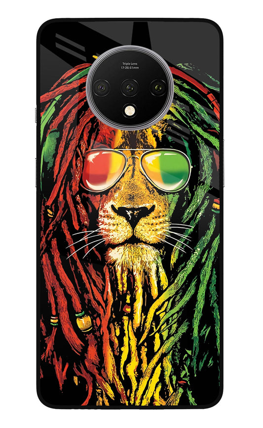 Rasta Lion Oneplus 7T Glass Case