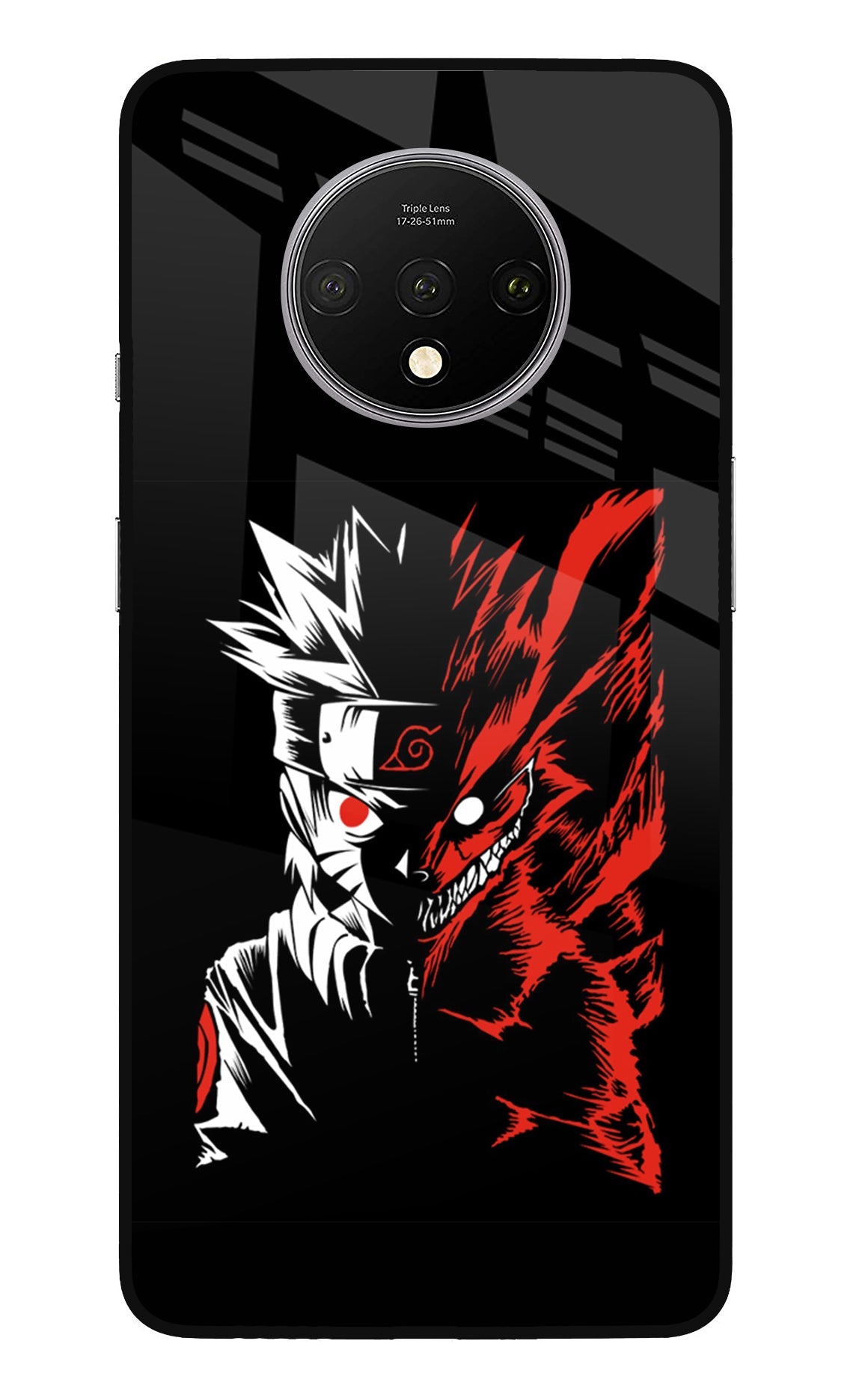Naruto Two Face Oneplus 7T Glass Case