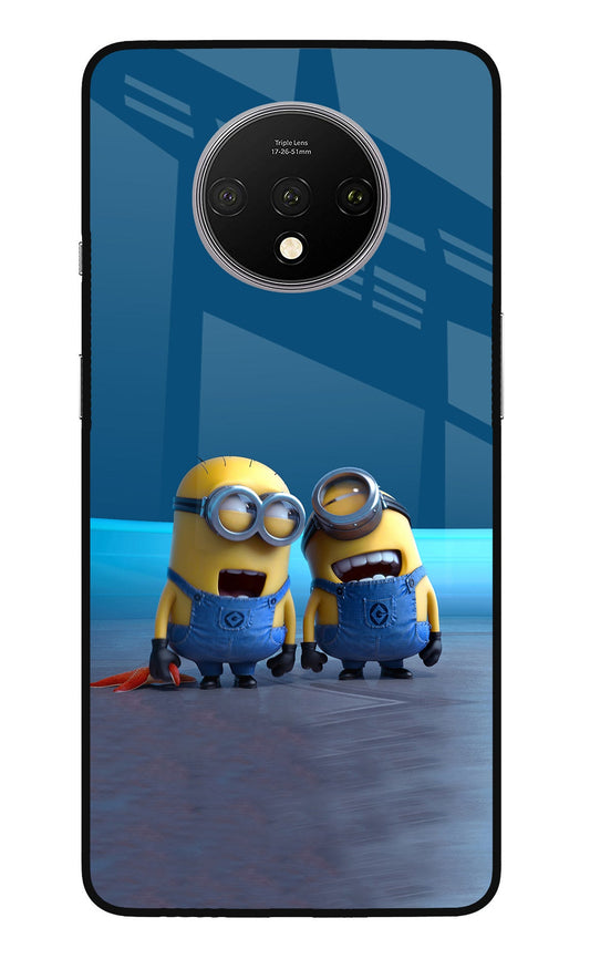 Minion Laughing Oneplus 7T Glass Case
