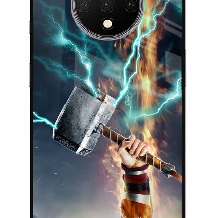 Thor Hammer Mjolnir Oneplus 7T Glass Case