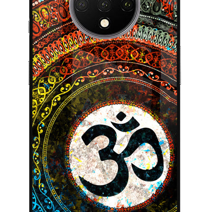 Om Cultural Oneplus 7T Glass Case