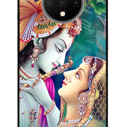 Lord Radha Krishna Oneplus 7T Glass Case