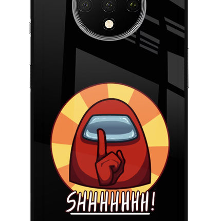 Among Us Shhh! Oneplus 7T Glass Case