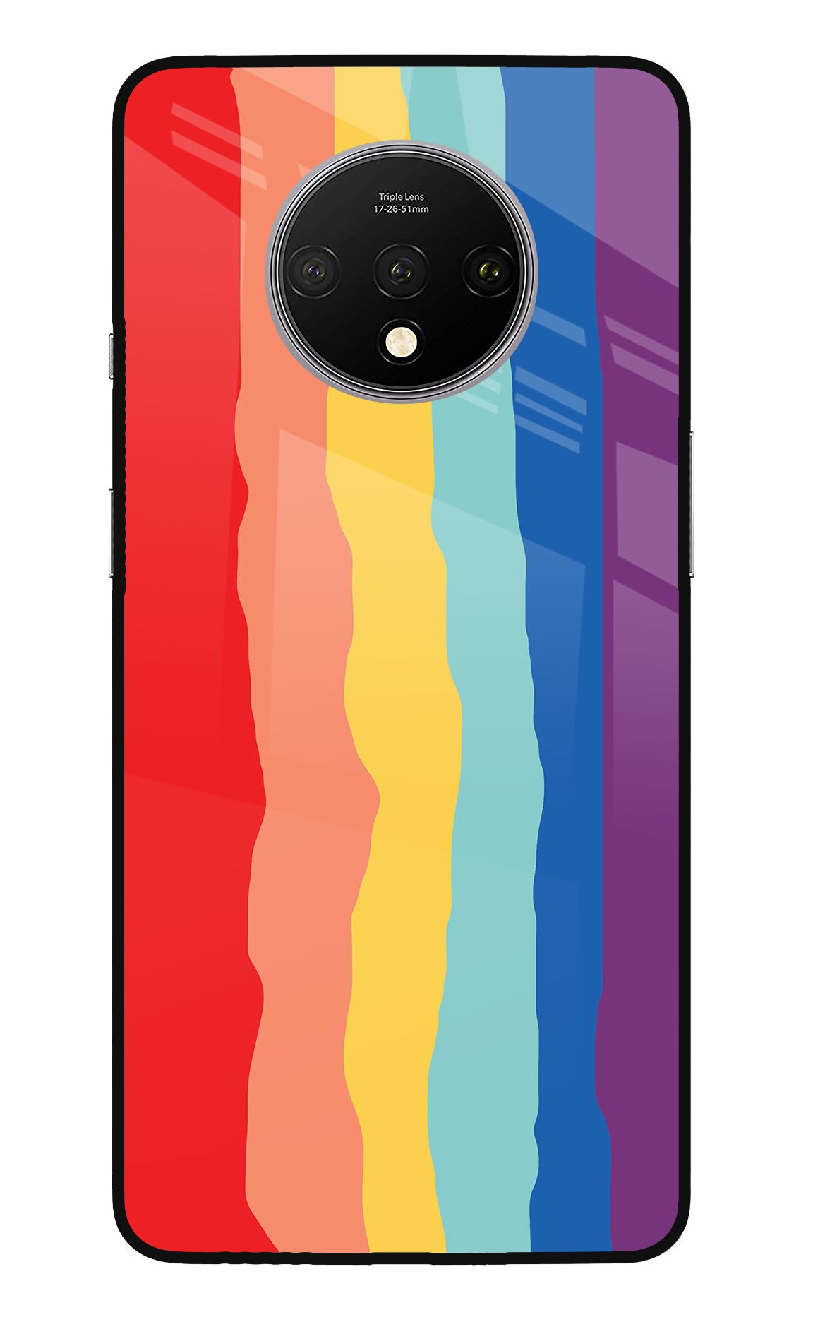 Rainbow Oneplus 7T Glass Case