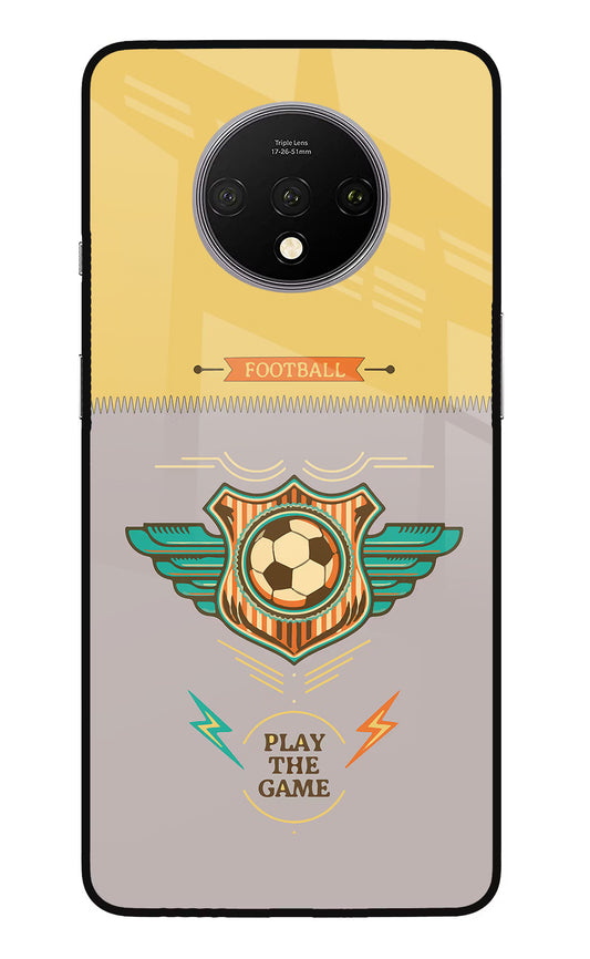 Football Oneplus 7T Glass Case