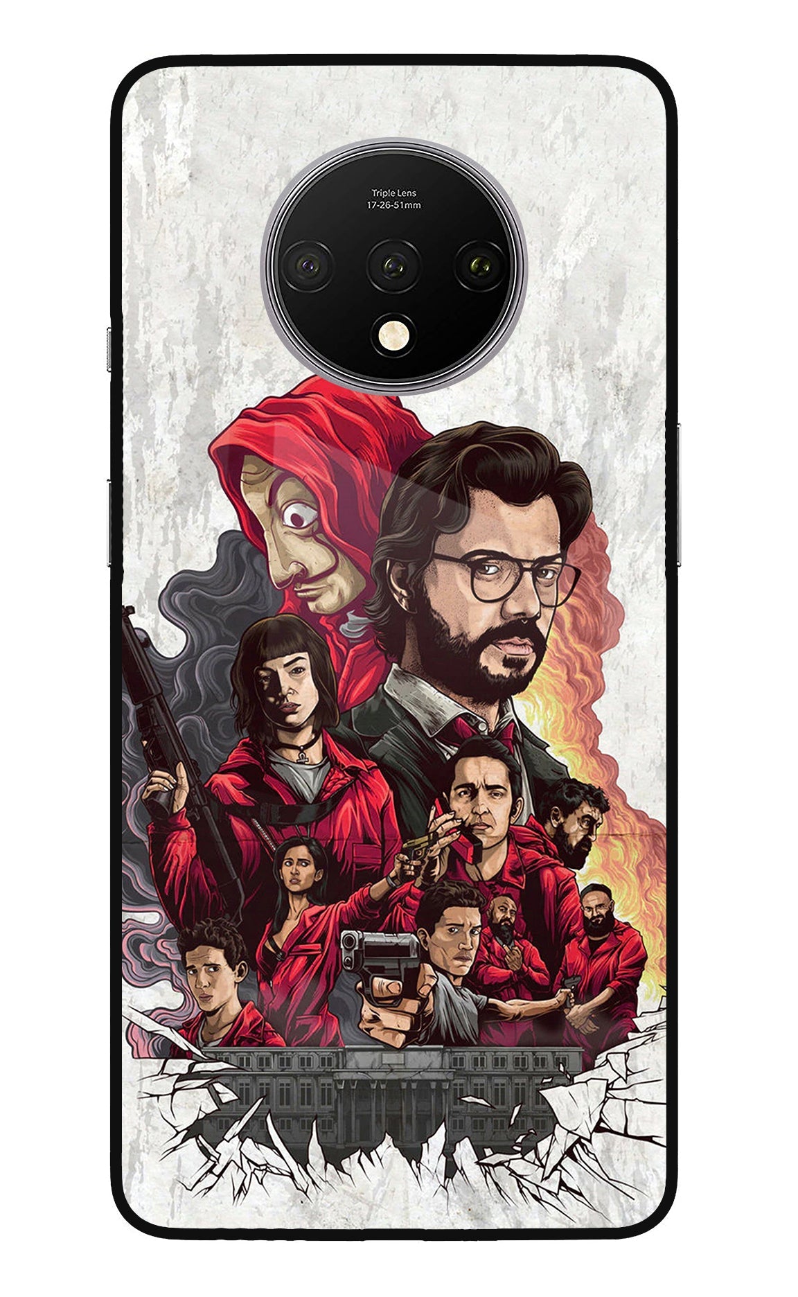 Money Heist Artwork Oneplus 7T Back Cover