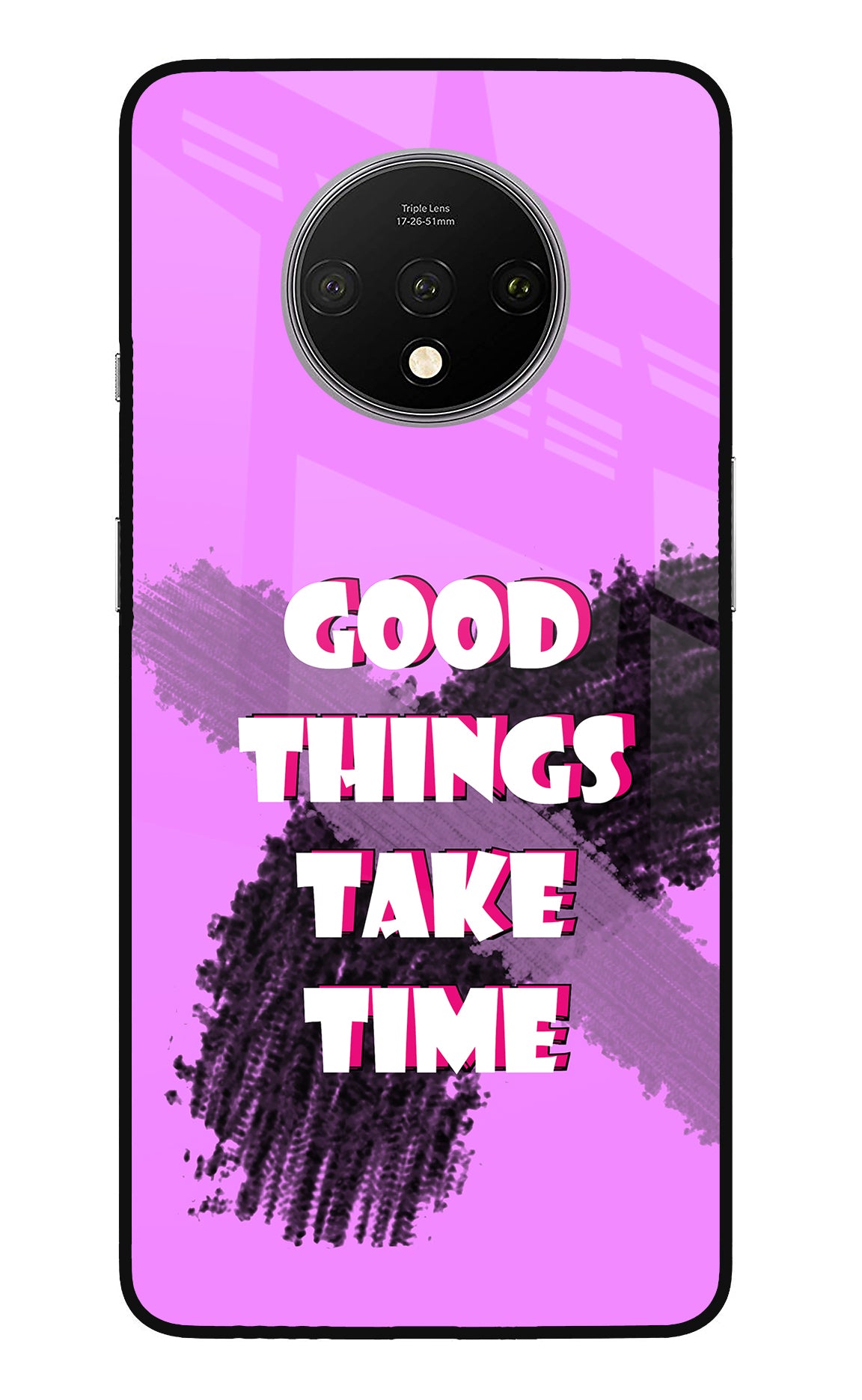 Good Things Take Time Oneplus 7T Glass Case