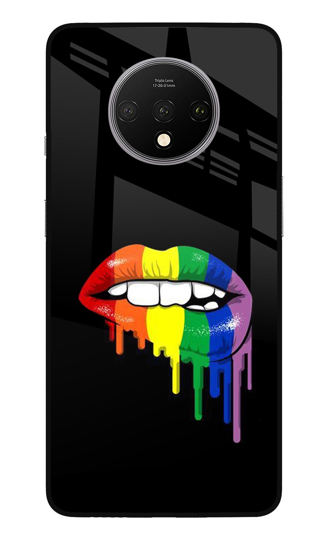 Lips Biting Oneplus 7T Back Cover