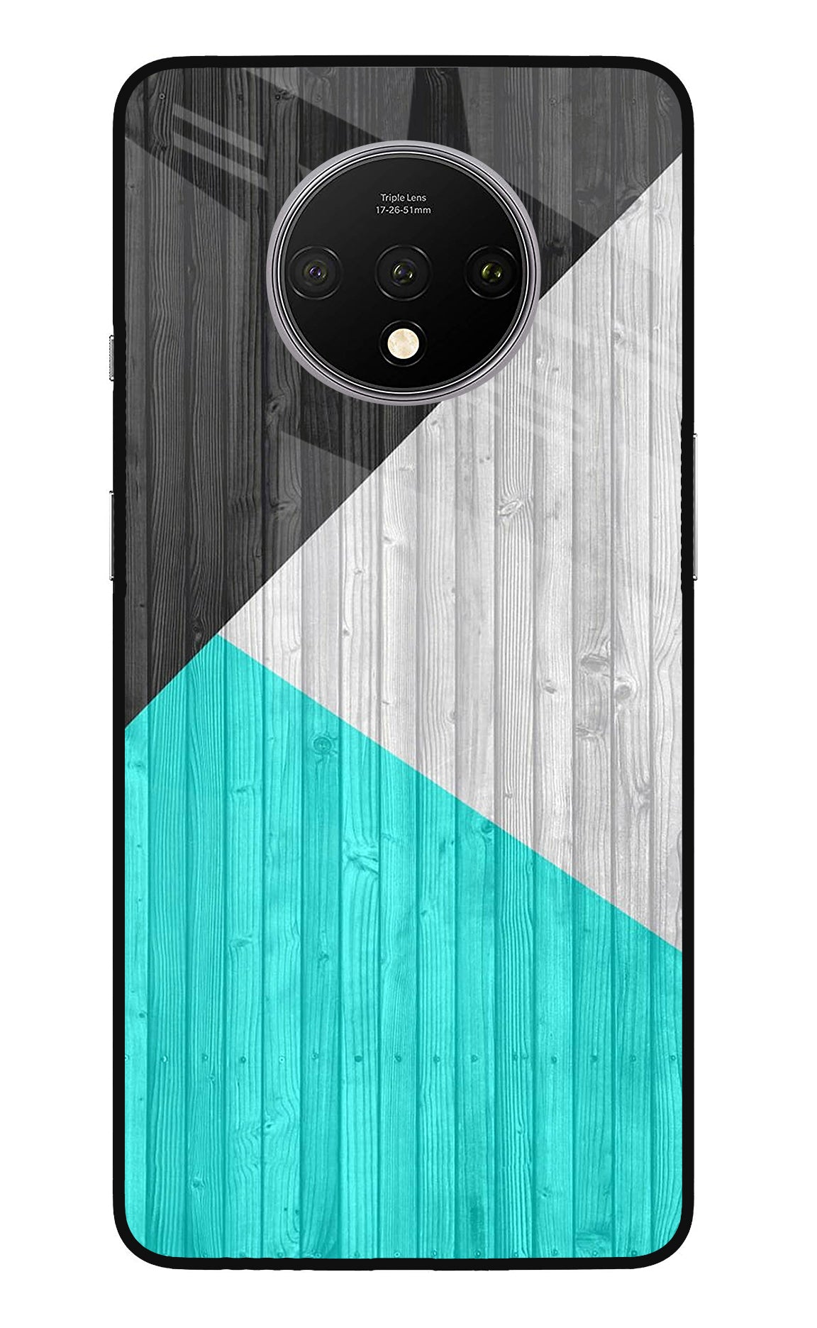 Wooden Abstract Oneplus 7T Glass Case