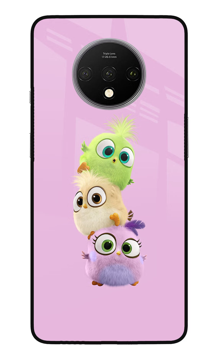 Cute Little Birds Oneplus 7T Back Cover, Glass case