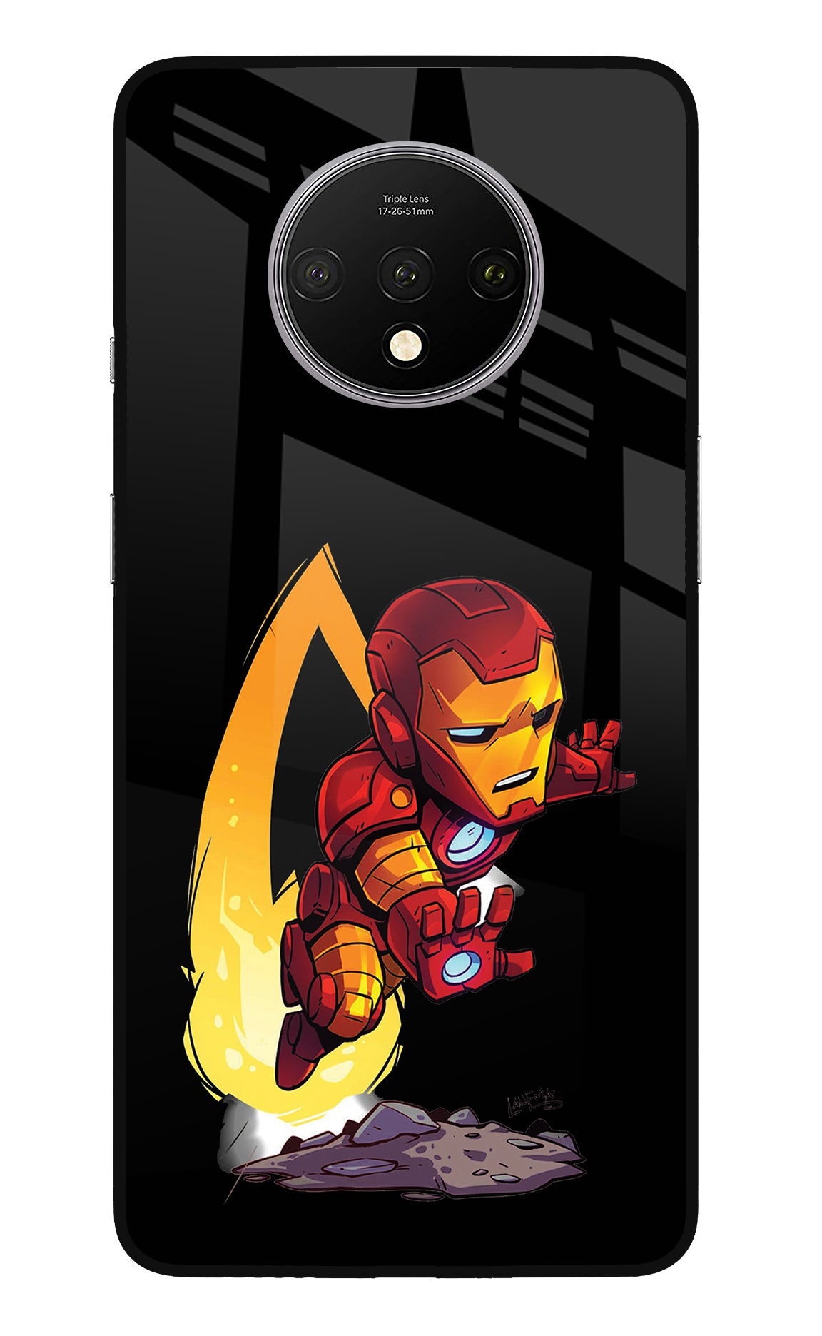 IronMan Oneplus 7T Glass Case