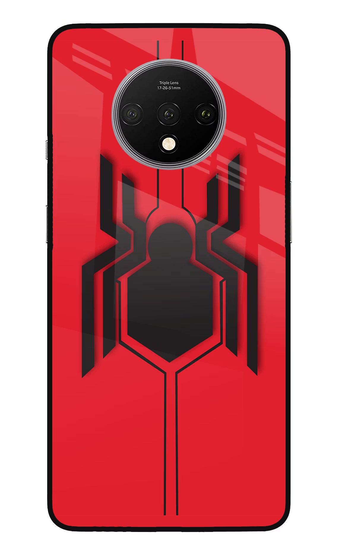 Spider Oneplus 7T Glass Case Back Cover by Casekaro
