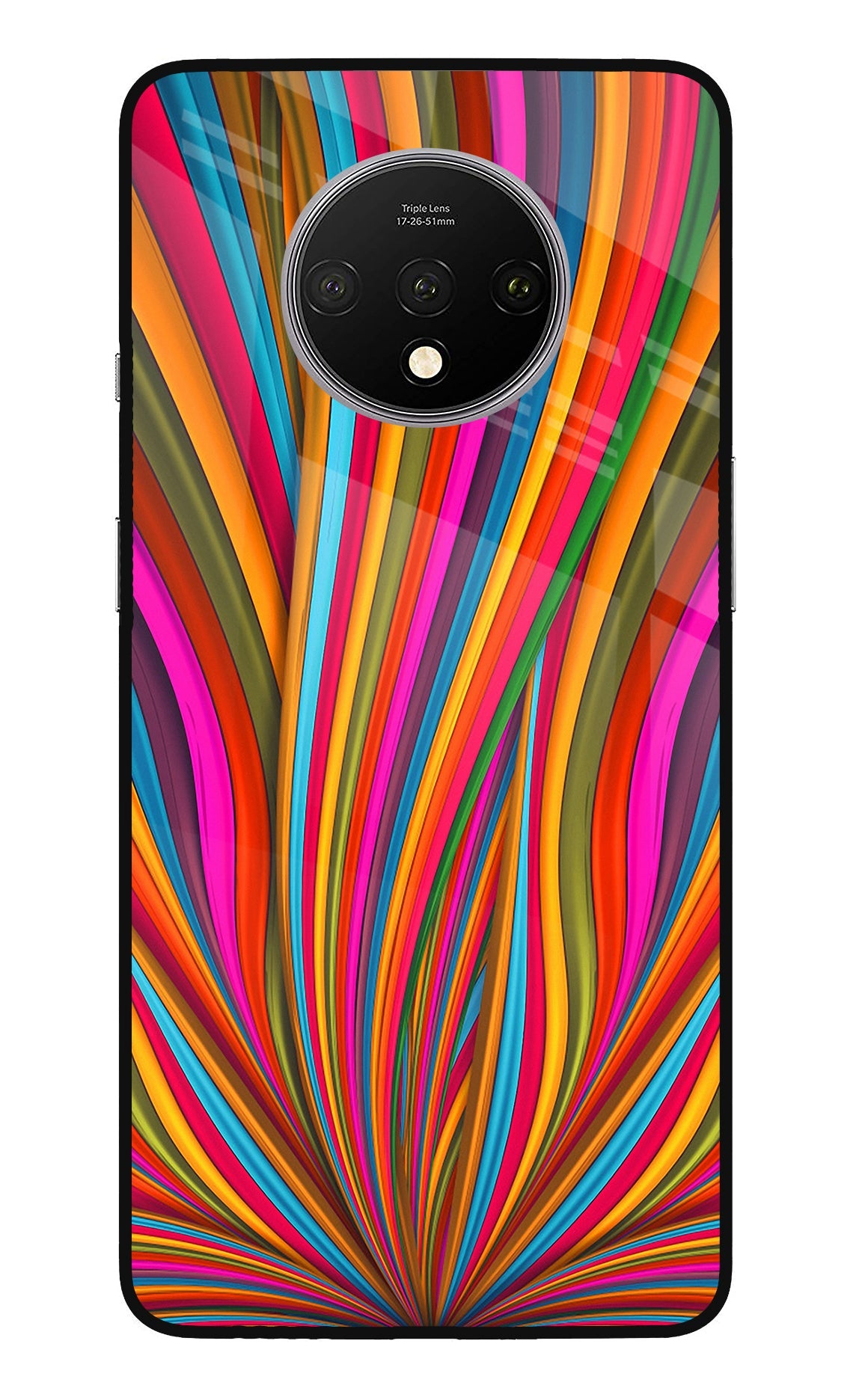 Trippy Wavy Oneplus 7T Glass Case