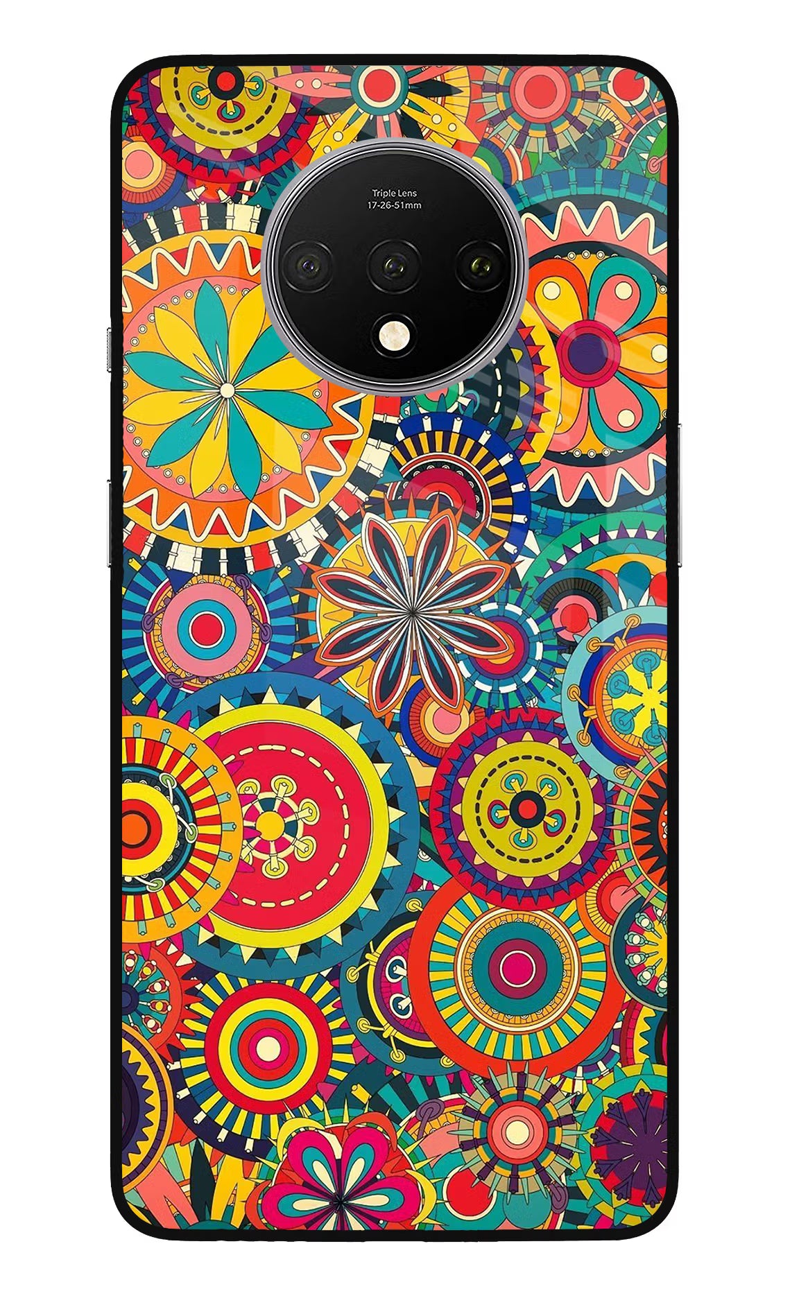 Gol Gol Art Oneplus 7T Glass Case Back Cover by Casekaro