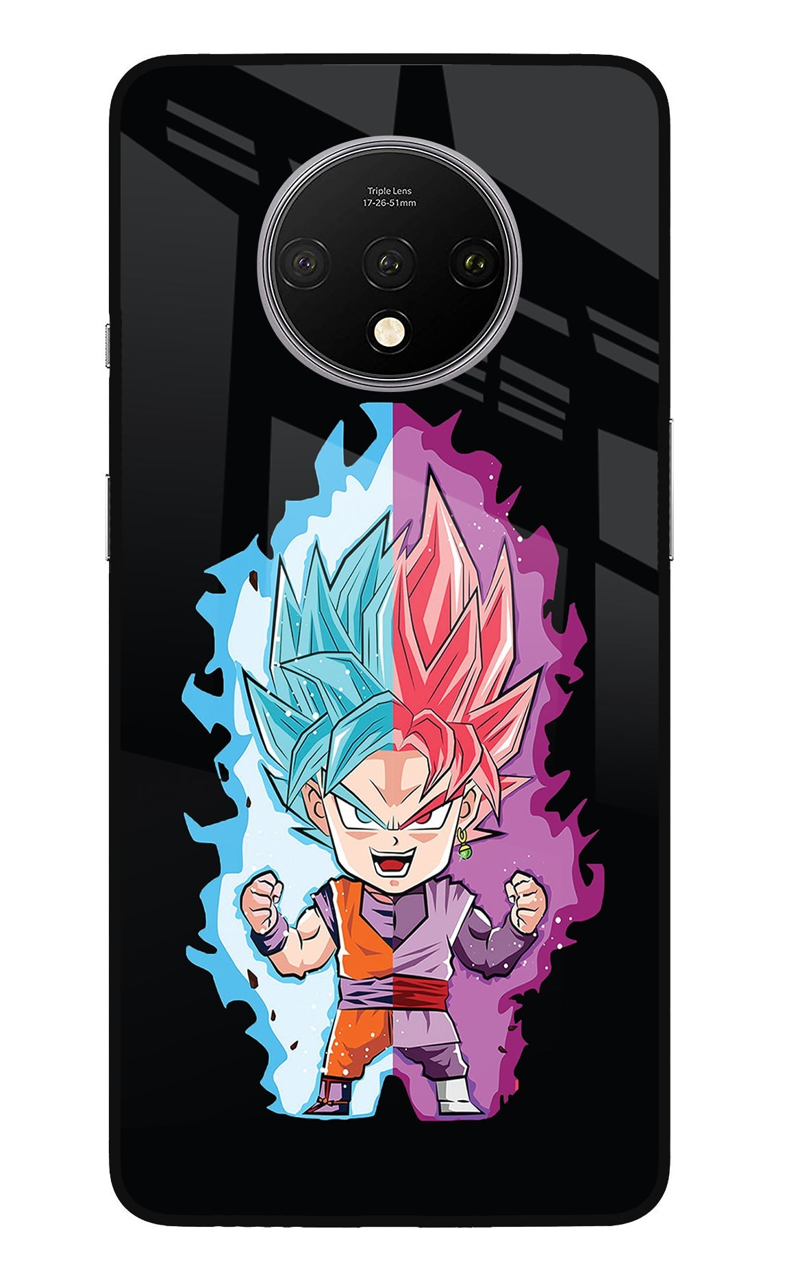 Chota Goku Oneplus 7T Glass Case