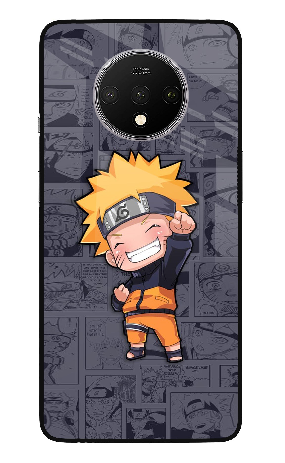 Chota Naruto Oneplus 7T Glass Case