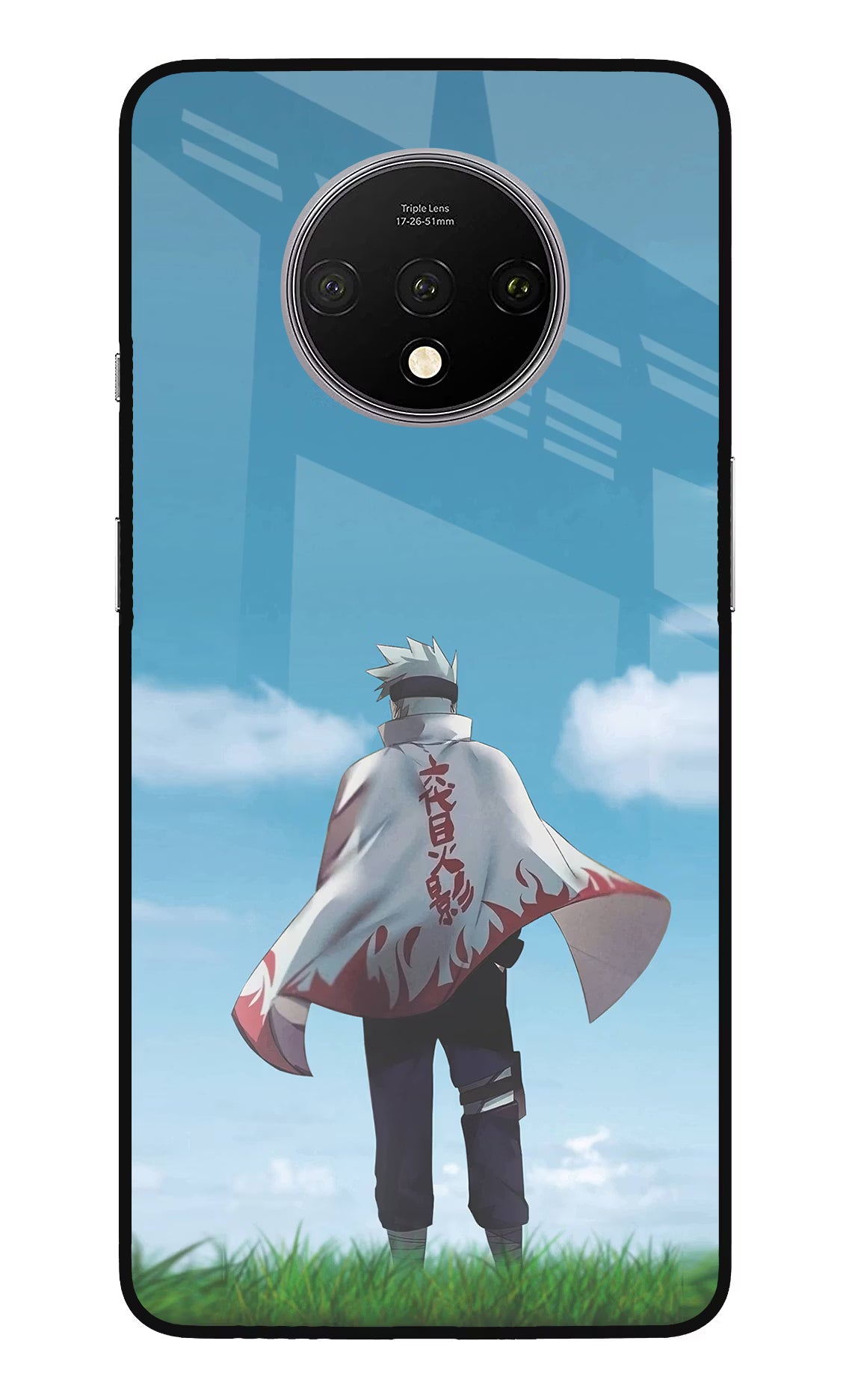 Kakashi Oneplus 7T Glass Case Back Cover by Casekaro