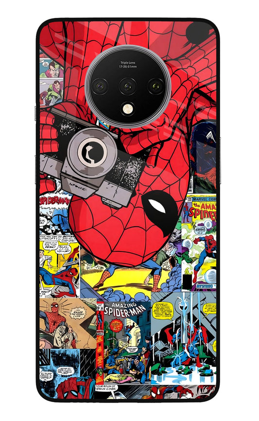 Spider Man Oneplus 7T Glass Case