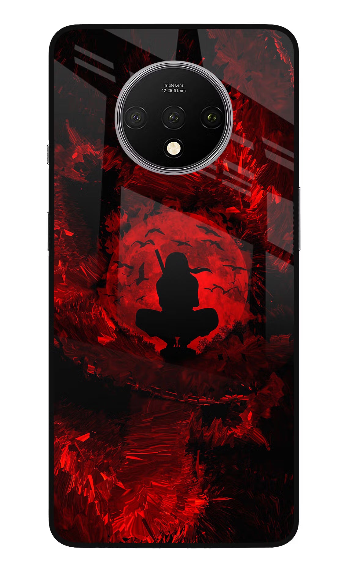 Itachi Uchiha Oneplus 7T Glass Case Back Cover by Casekaro