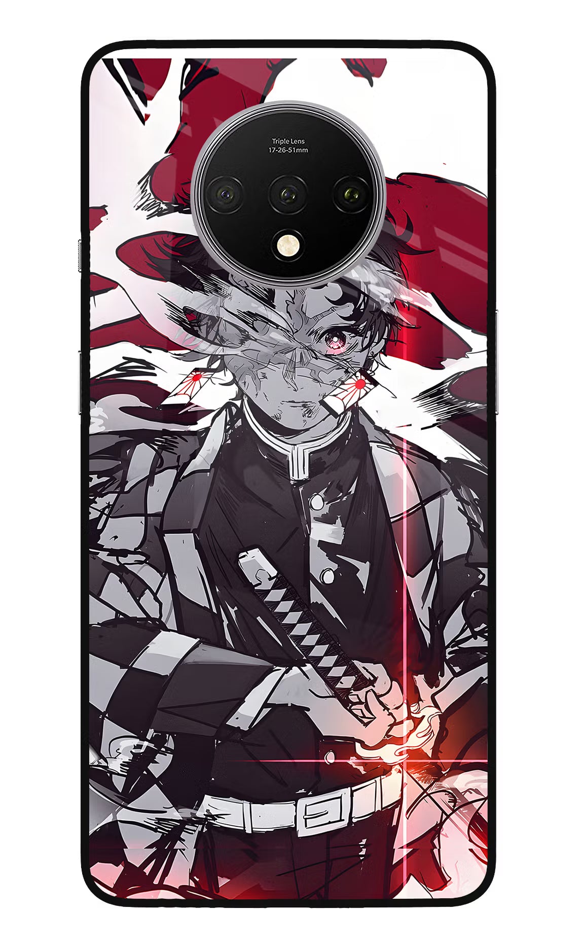 Demon Slayer Oneplus 7T Glass Case Back Cover by Casekaro