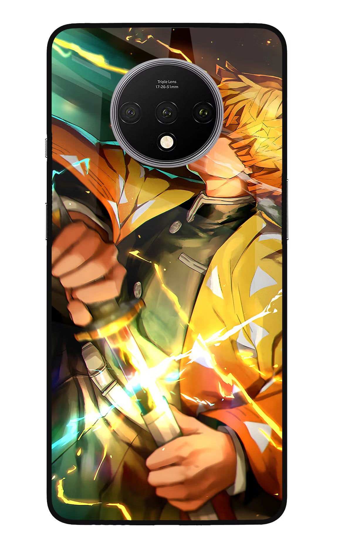 Demon Slayer Oneplus 7T Glass Case Back Cover by Casekaro