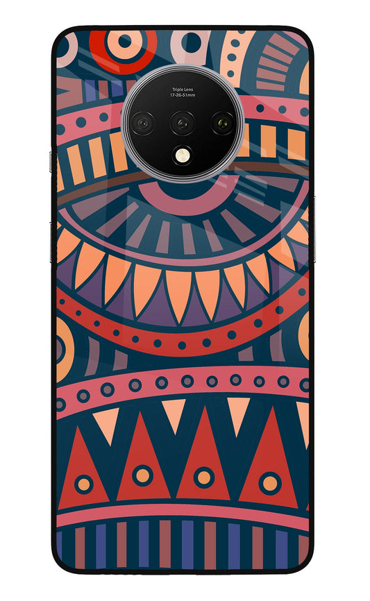 African Culture Design Oneplus 7T Glass Case