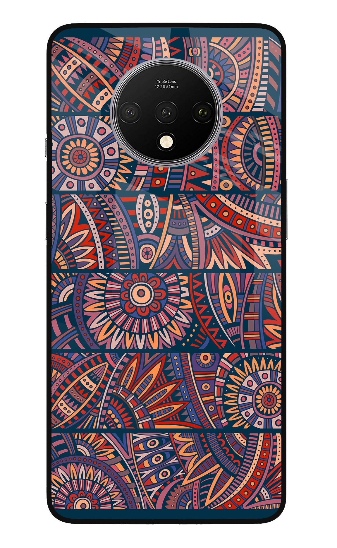 African Culture Design Oneplus 7T Glass Case