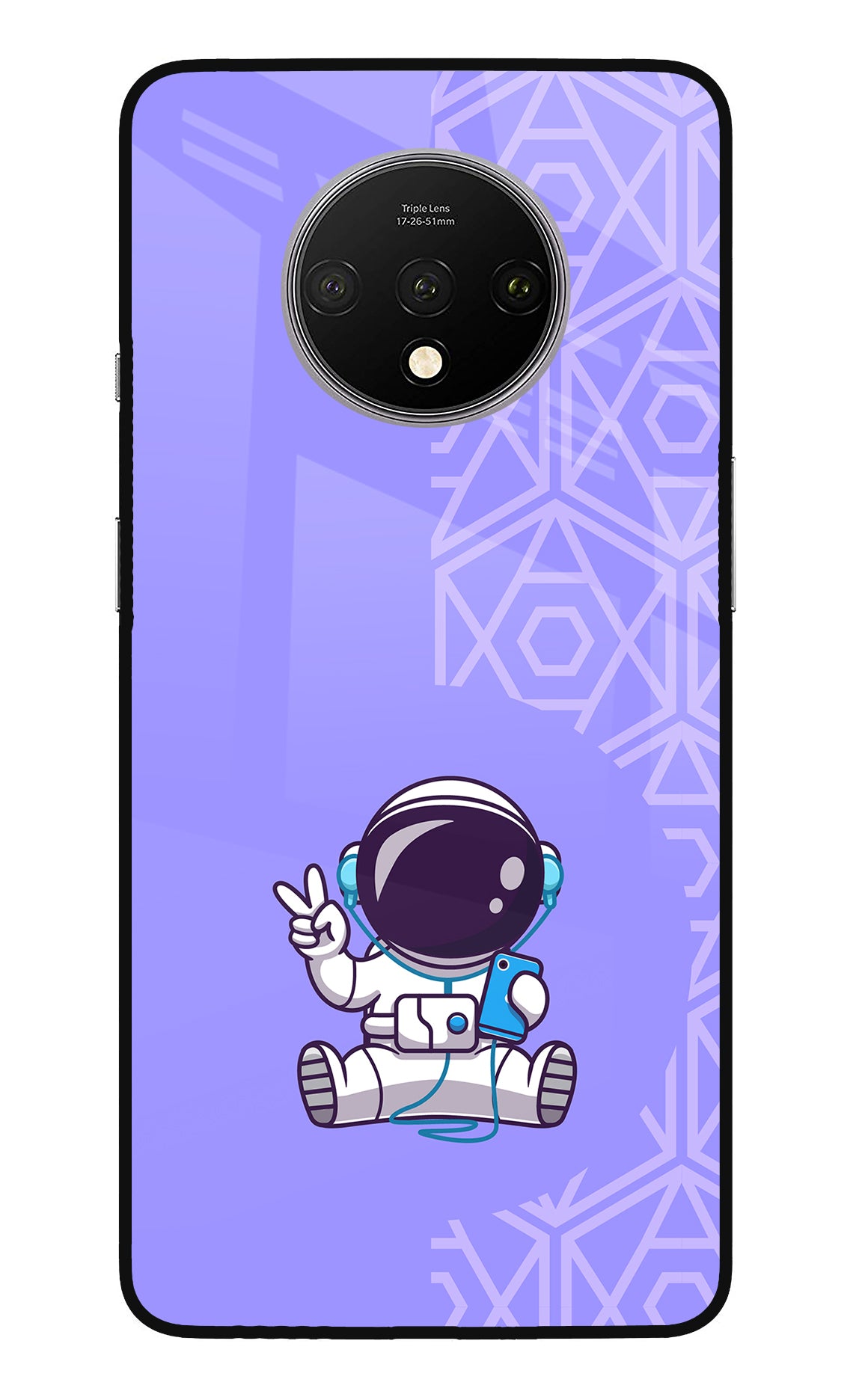 Cute Astronaut Chilling Oneplus 7T Back Cover