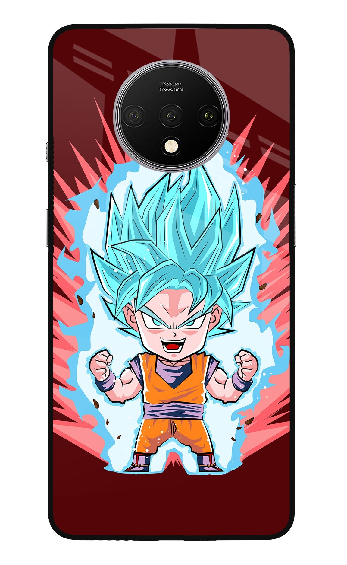 Goku Little Oneplus 7T Glass Case