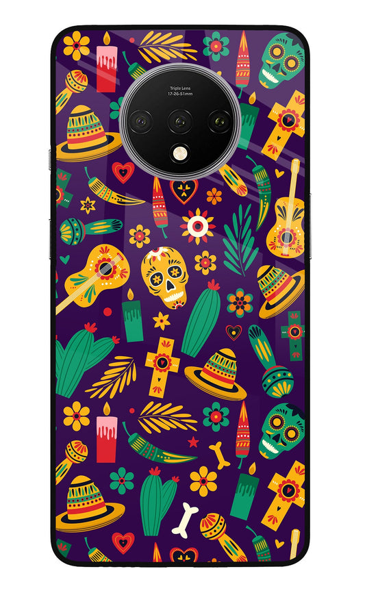Mexican Artwork Oneplus 7T Glass Case