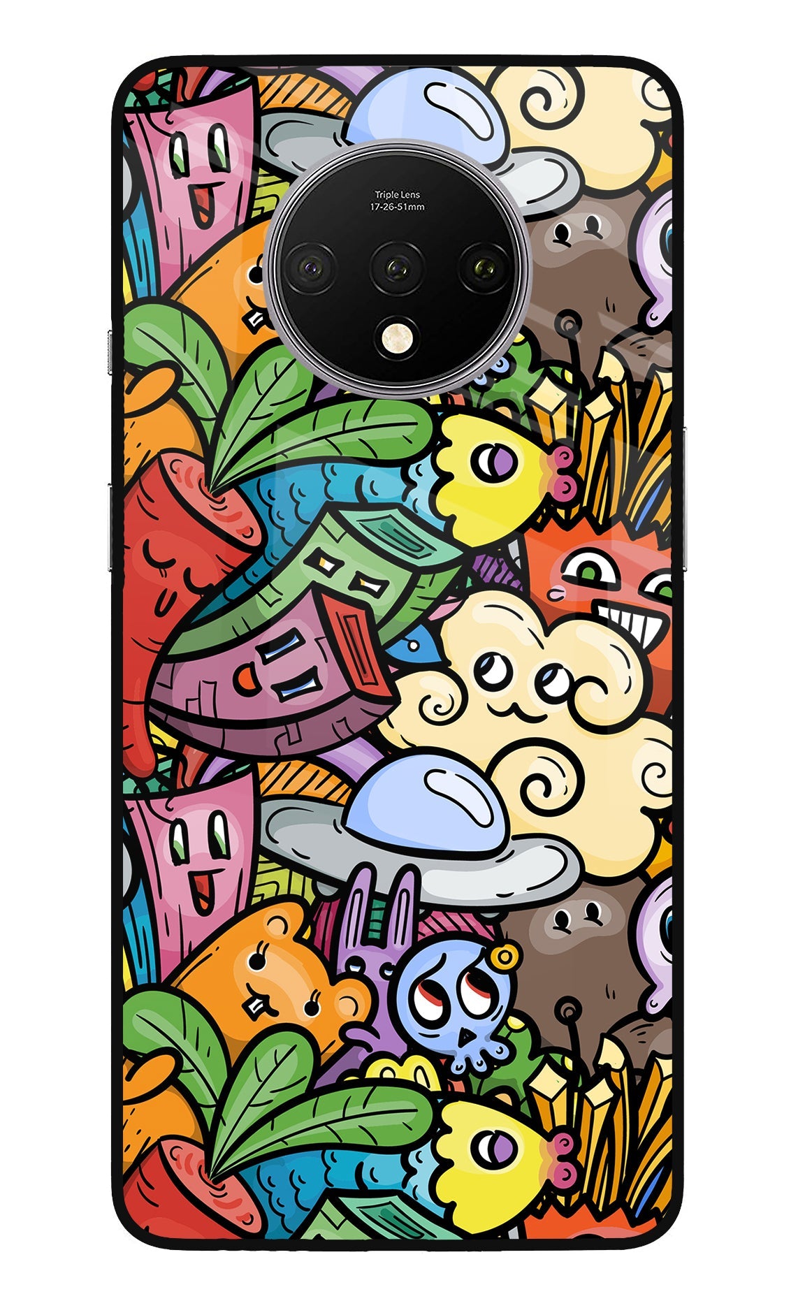 Veggie Doodle Oneplus 7T Back Cover