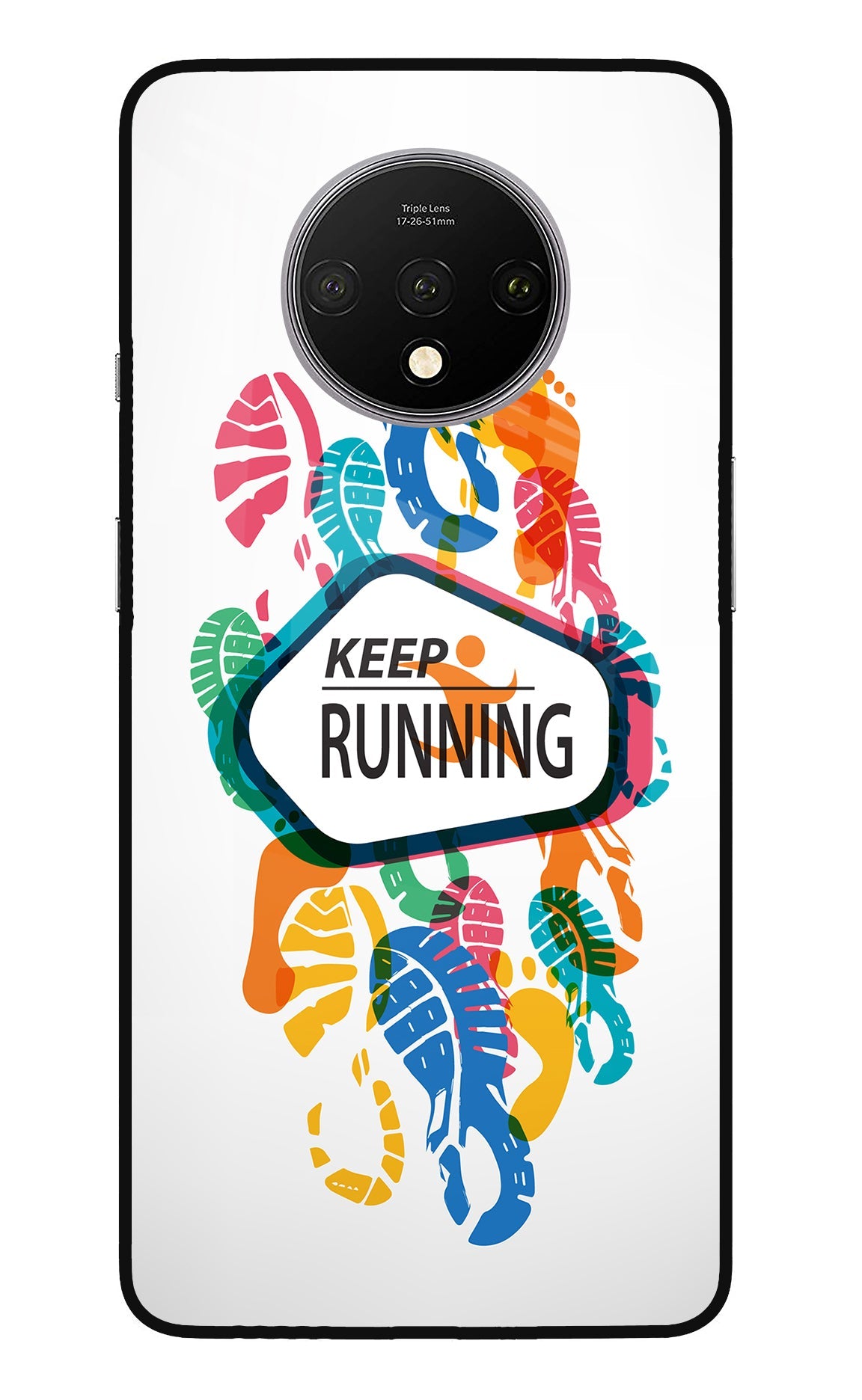 Keep Running Oneplus 7T Glass Case