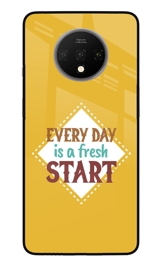 Every day is a Fresh Start Oneplus 7T Glass Case