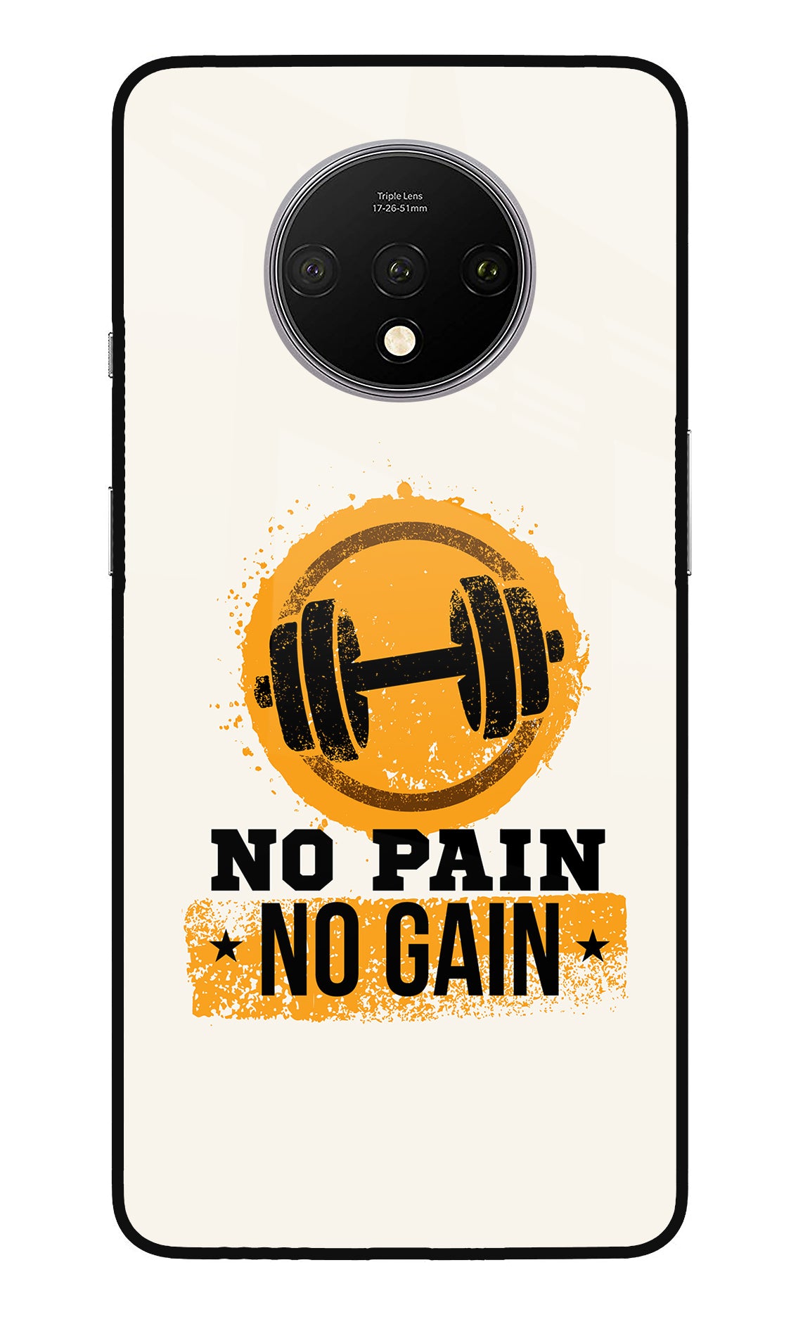 No Pain No Gain Oneplus 7T Back Cover