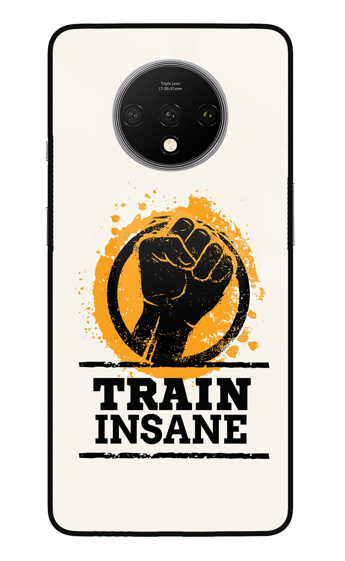 Train Insane Oneplus 7T Glass Case