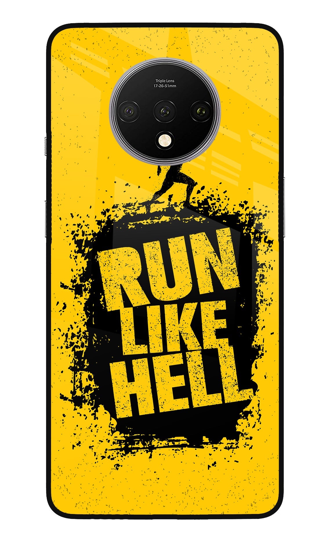 Run Like Hell Oneplus 7T Glass Case