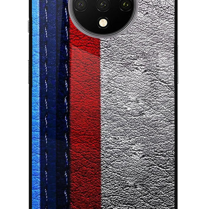 BMW Stripes Oneplus 7T Glass Case