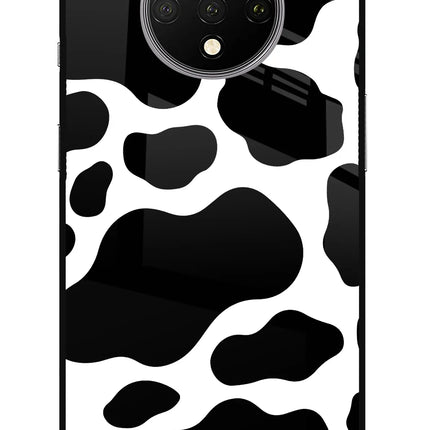 Cow Spots Oneplus 7T Glass Case