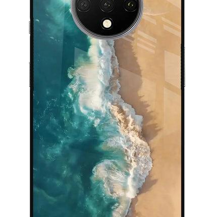 Ocean Beach Oneplus 7T Glass Case