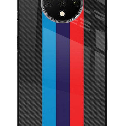 BMW Stripes Pattern Oneplus 7T Glass Case