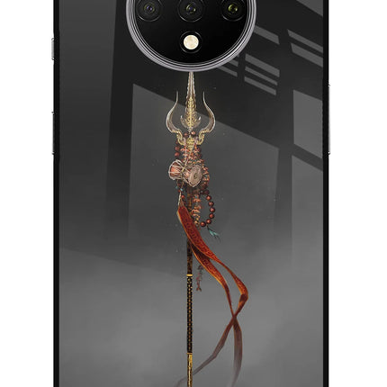 Shiv Trishul Oneplus 7T Glass Case