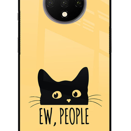 Ew People Catitude Oneplus 7T Glass Case