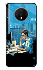 Focused Hustler (AI Generated) Oneplus 7T Glass Case