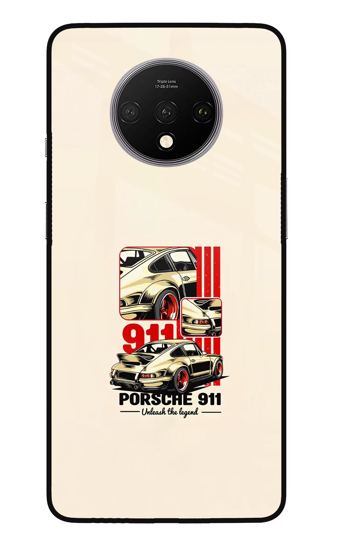 Classic Porsche 911 Oneplus 7T Glass Case