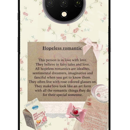 Hopeless Romantic Oneplus 7T Glass Case